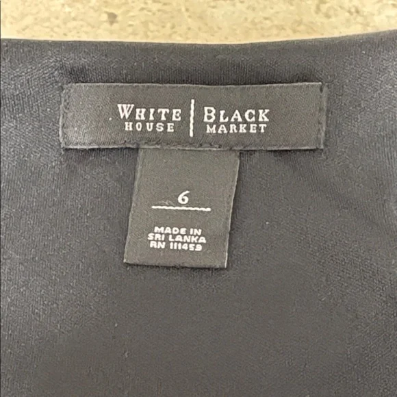 NWOT WHBM black with white polkadot dress with sash belt, Excellent Condition. - Picture 5 of 10